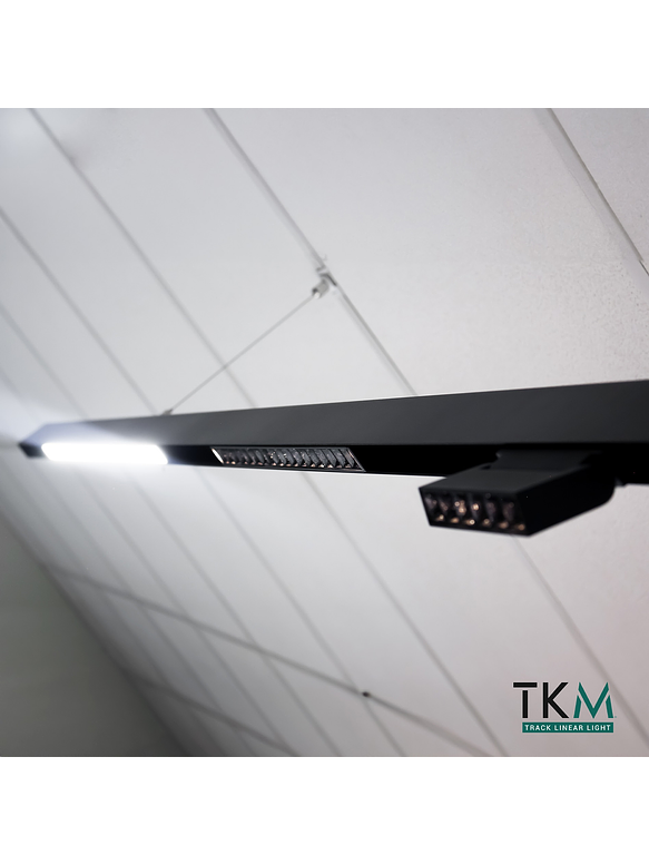 Foco Magnético Basculante LED 12W 4000K negro 48V 4