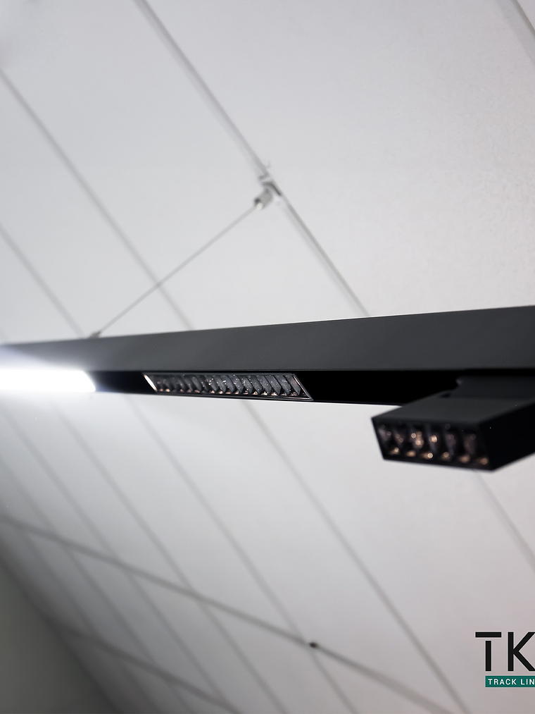 Foco Magnético Basculante LED 12W 4000K negro 48V 4