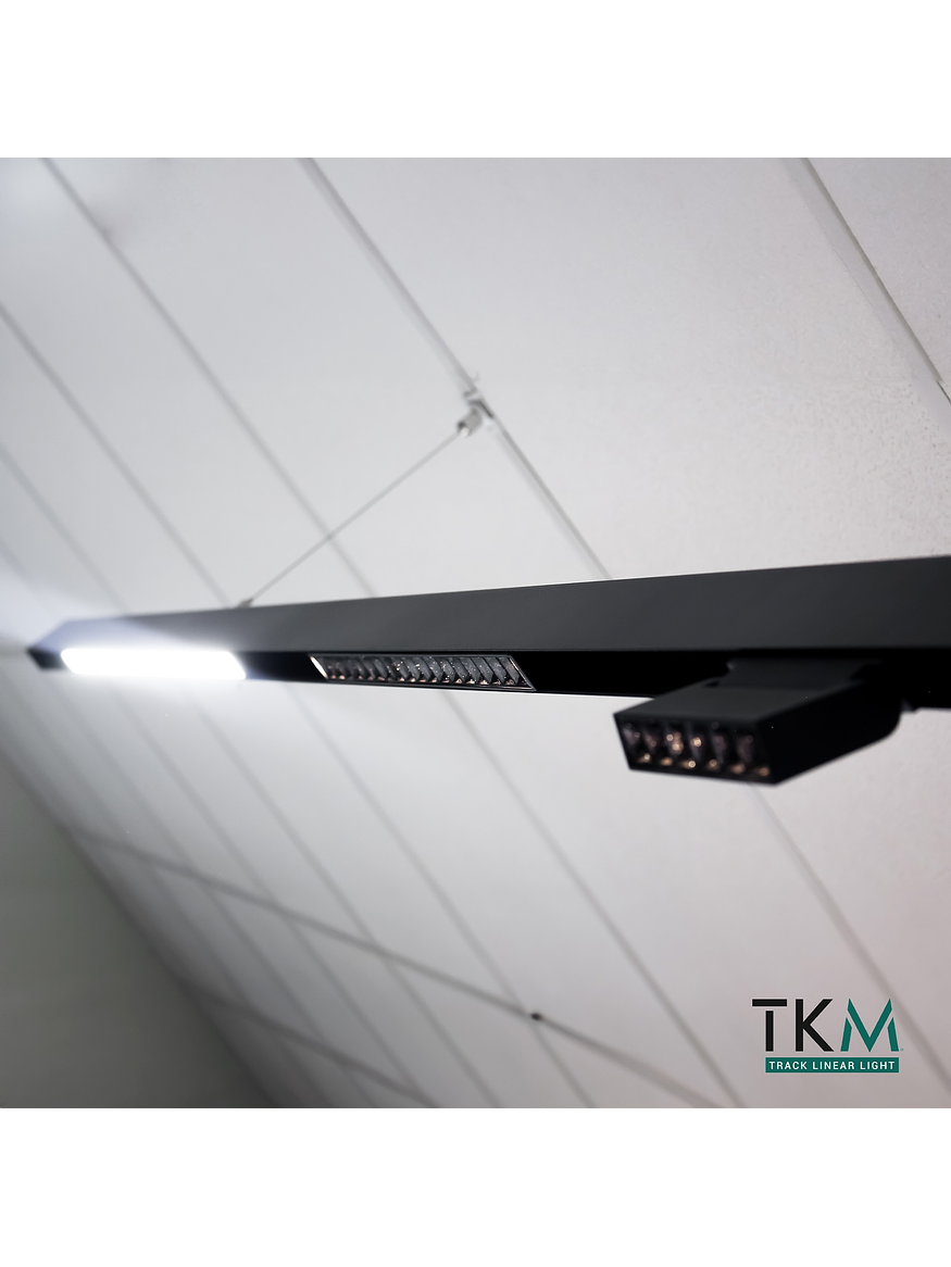 Foco Magnético Basculante LED 12W 4000K negro 48V 4