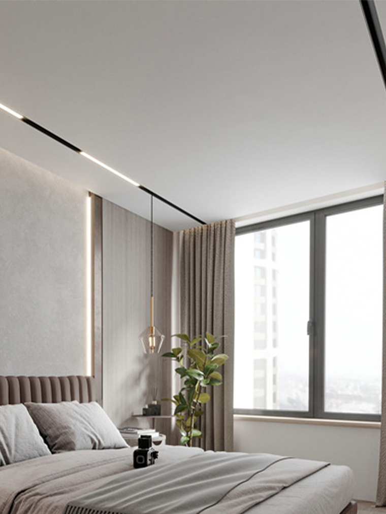 Foco Magnético LED Lineal 20W 4000K negro 48v 5