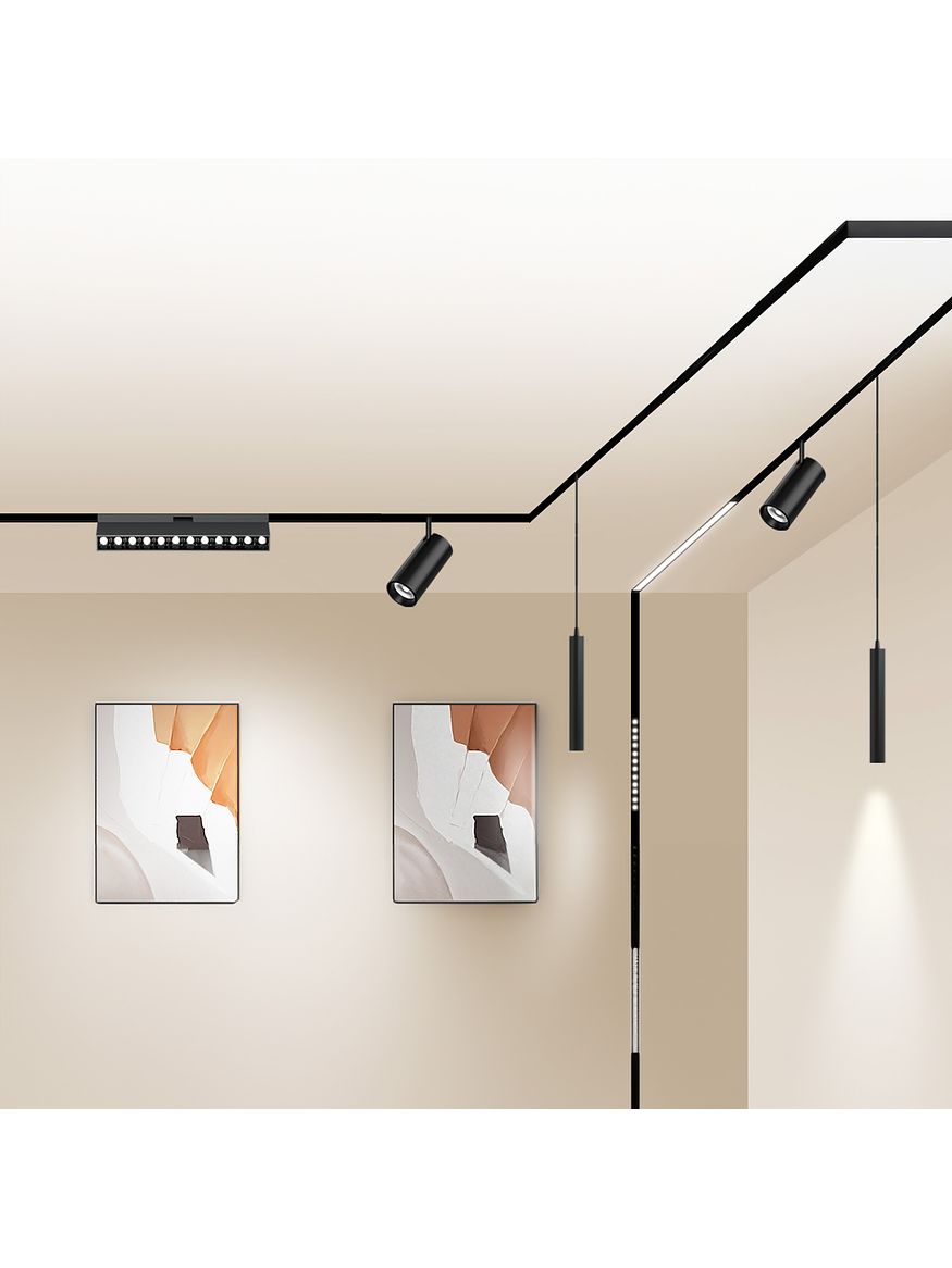 Foco Magnético LED 35W Luz Cálida negro 48V 2