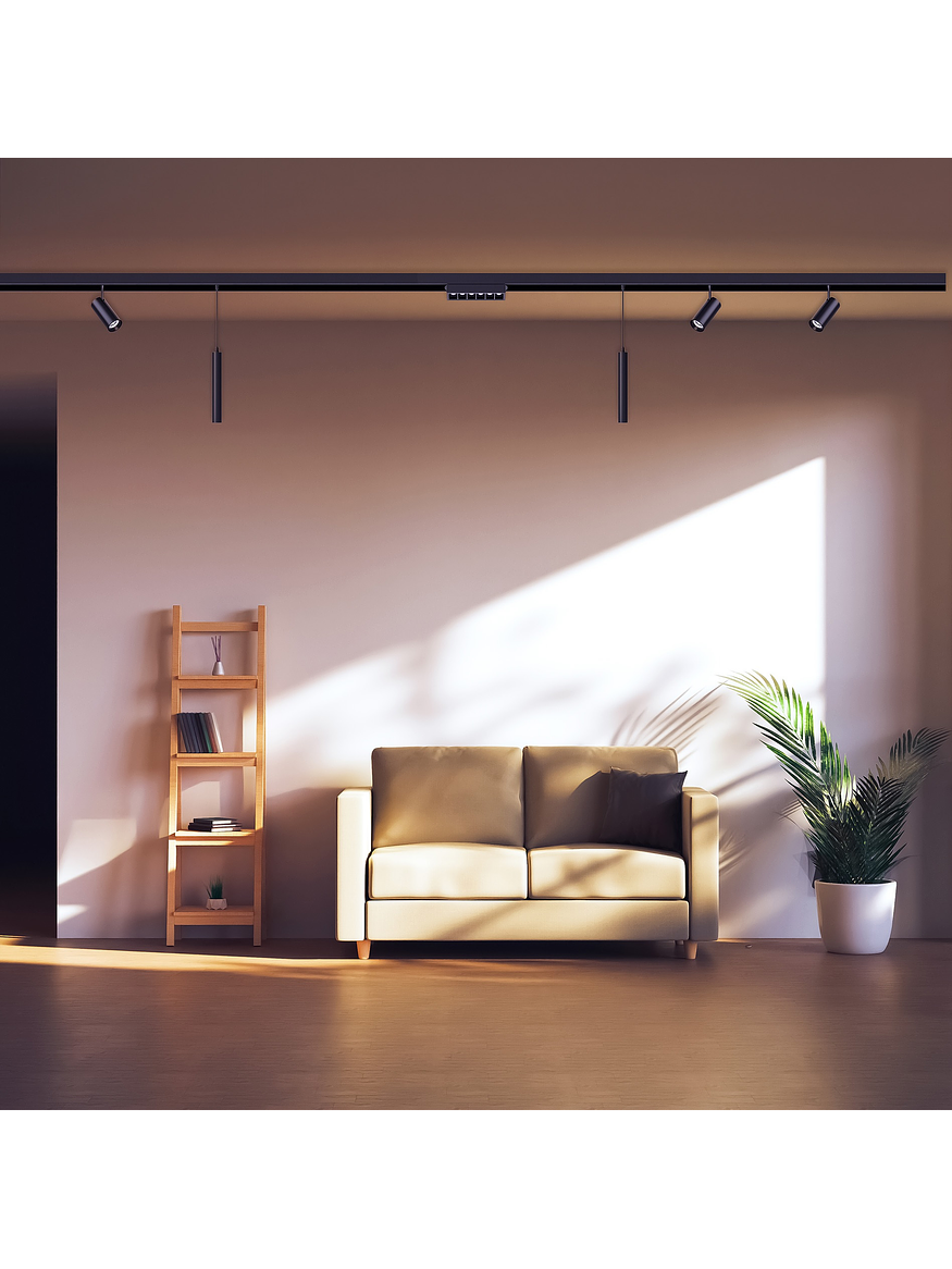 Foco Magnético LED 35W Luz Cálida negro 48V 3