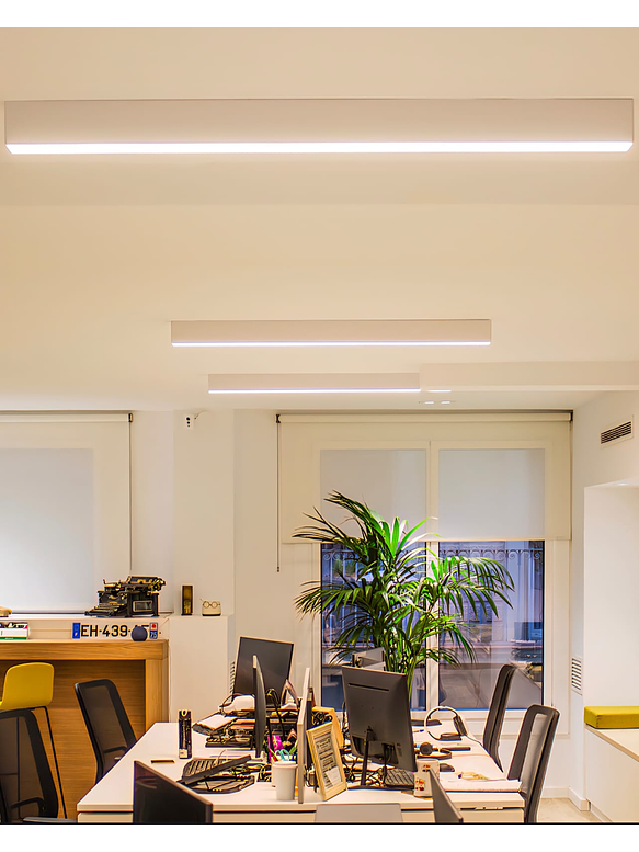 Luminaria Lineal LED VSET Difusor Prismático 27W CCT Blanco Regulable 4