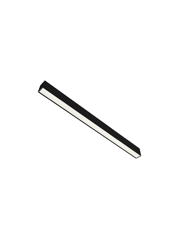 Luminaria Lineal LED VSET Difusor Prismático 23W CCT Negro Regulable 1