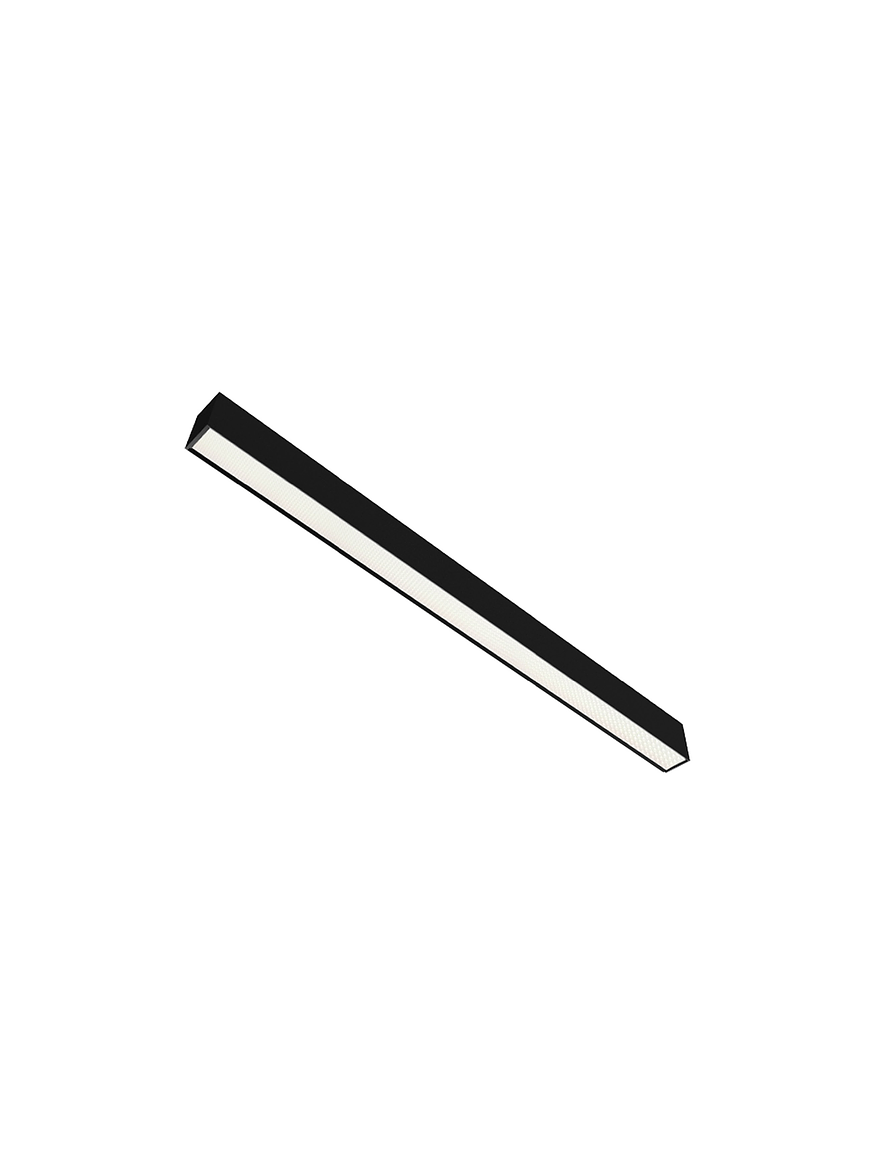 Luminaria Lineal LED VSET Difusor Prismático 23W CCT Negro Regulable 1