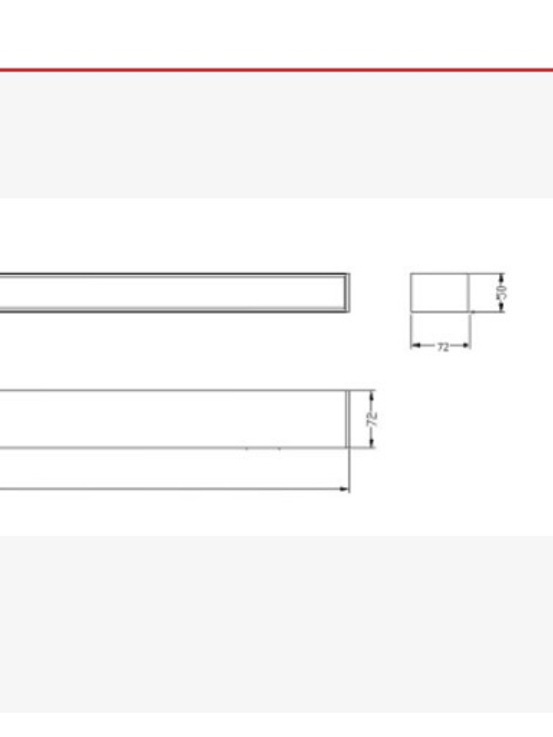Luminaria Lineal LED VSET Difusor Prismático 23W CCT Negro Regulable 3