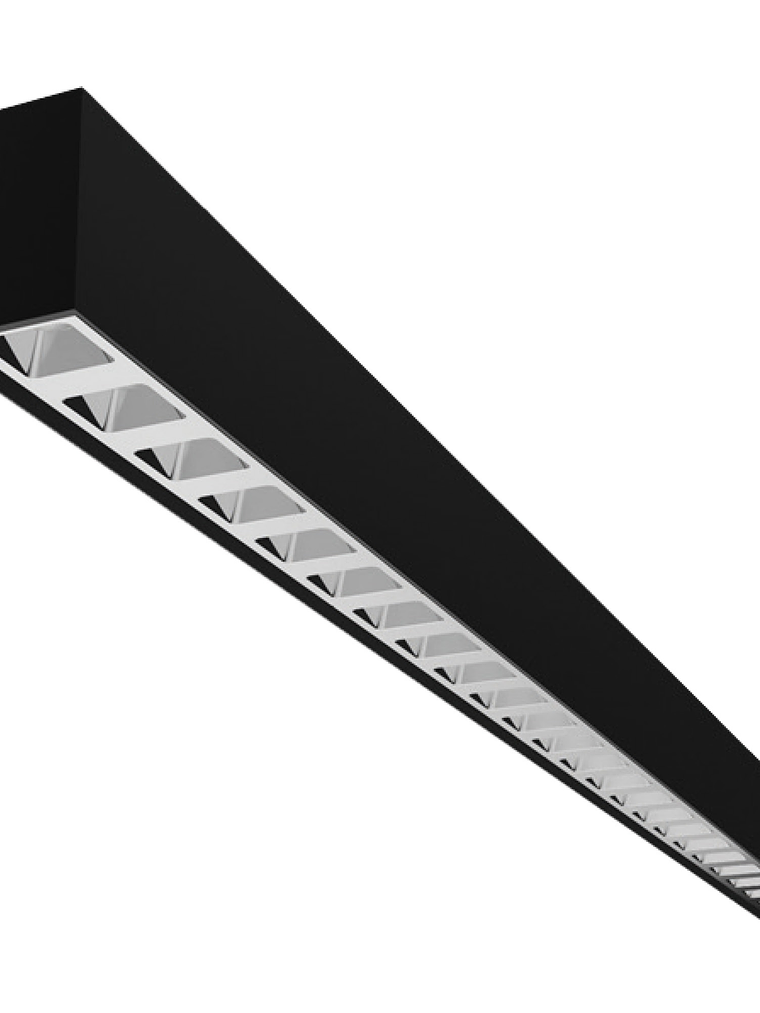 Luminaria Lineal LED VSET Reflector UGR<19 23W CCT Carcasa Negra Regulable 1