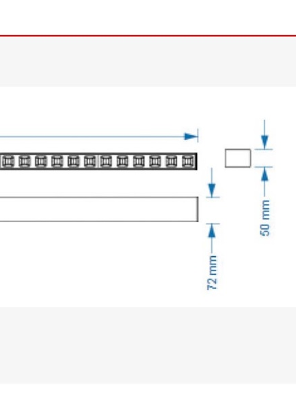 Luminaria Lineal LED VSET Reflector UGR<19 30W CCT Carcasa Negra Regulable 3