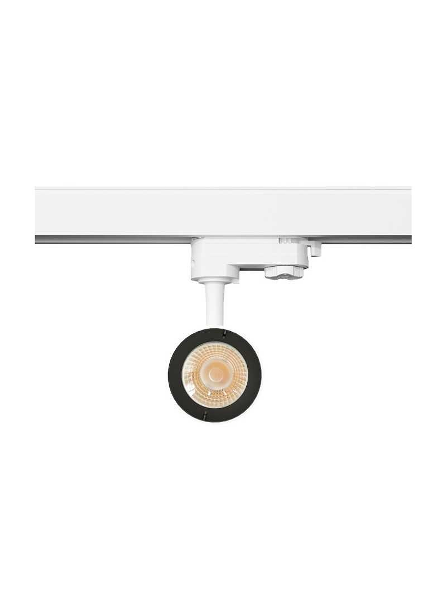 Foco a Riel Trifásico LED 30W 40° IP20 Carcasa Blanco  3