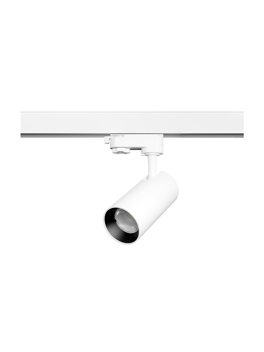 Foco a Riel Trifásico LED 30W 40° IP20 Carcasa Blanco  4
