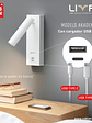 Aplique AKADEMI LED 3W 250lm 3000K Blanco IP20 USB A+C - Miniatura 2