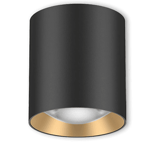 Luminaria Techo MUXIA Redonda 8W CCT IP20 Negro Dimmeable 