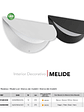 Aplique LED Roblan Melide 10W 3000K Dimmable  Blanco  - Miniatura 3