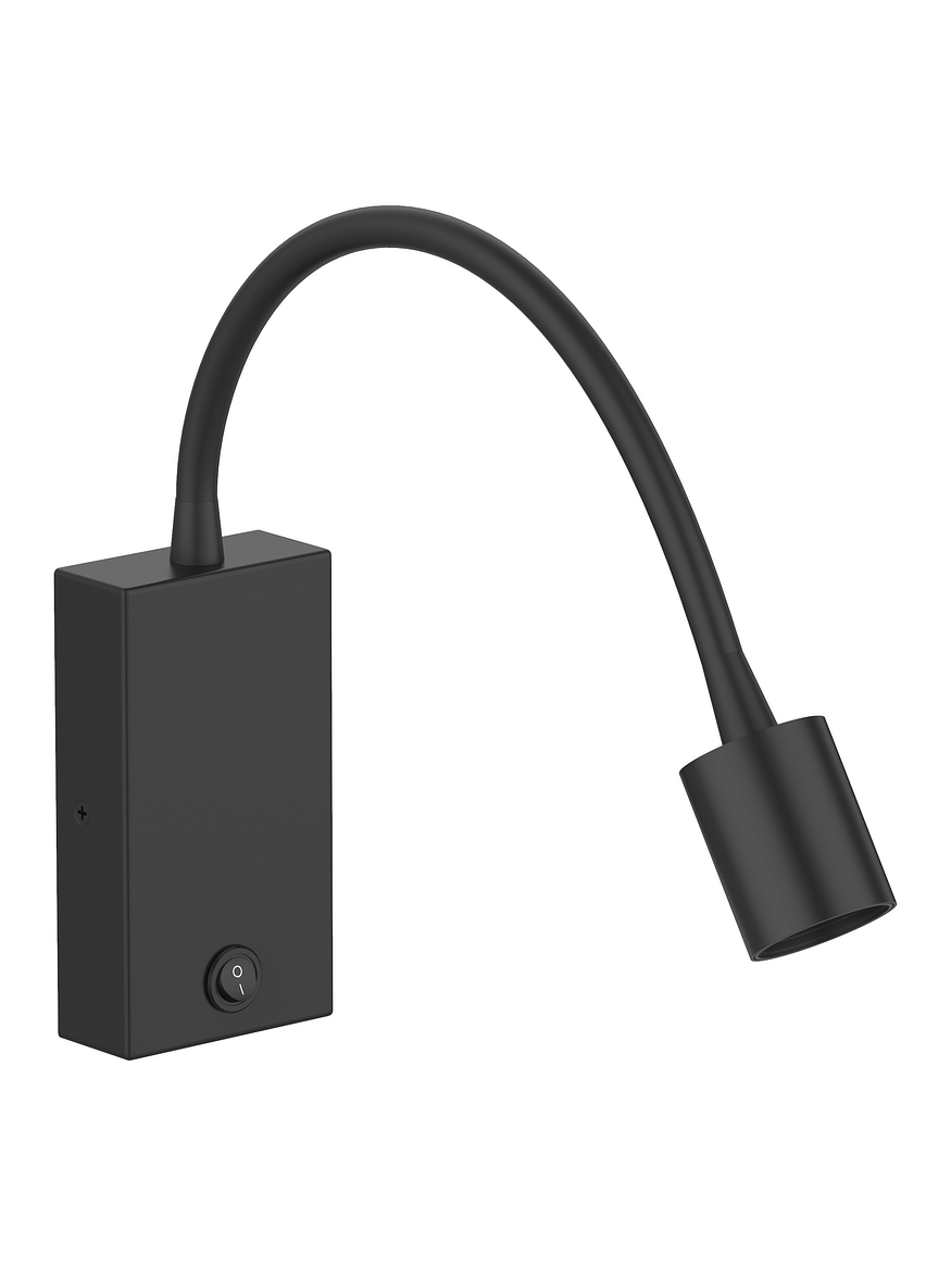 Aplique LED Lectura Roblan Skrypt 3W 3000K  Negro Orientable 1
