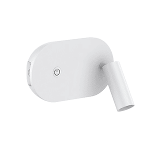 Aplique LED Lectura MAGZ 3W 3000K USB Blanco Orientable