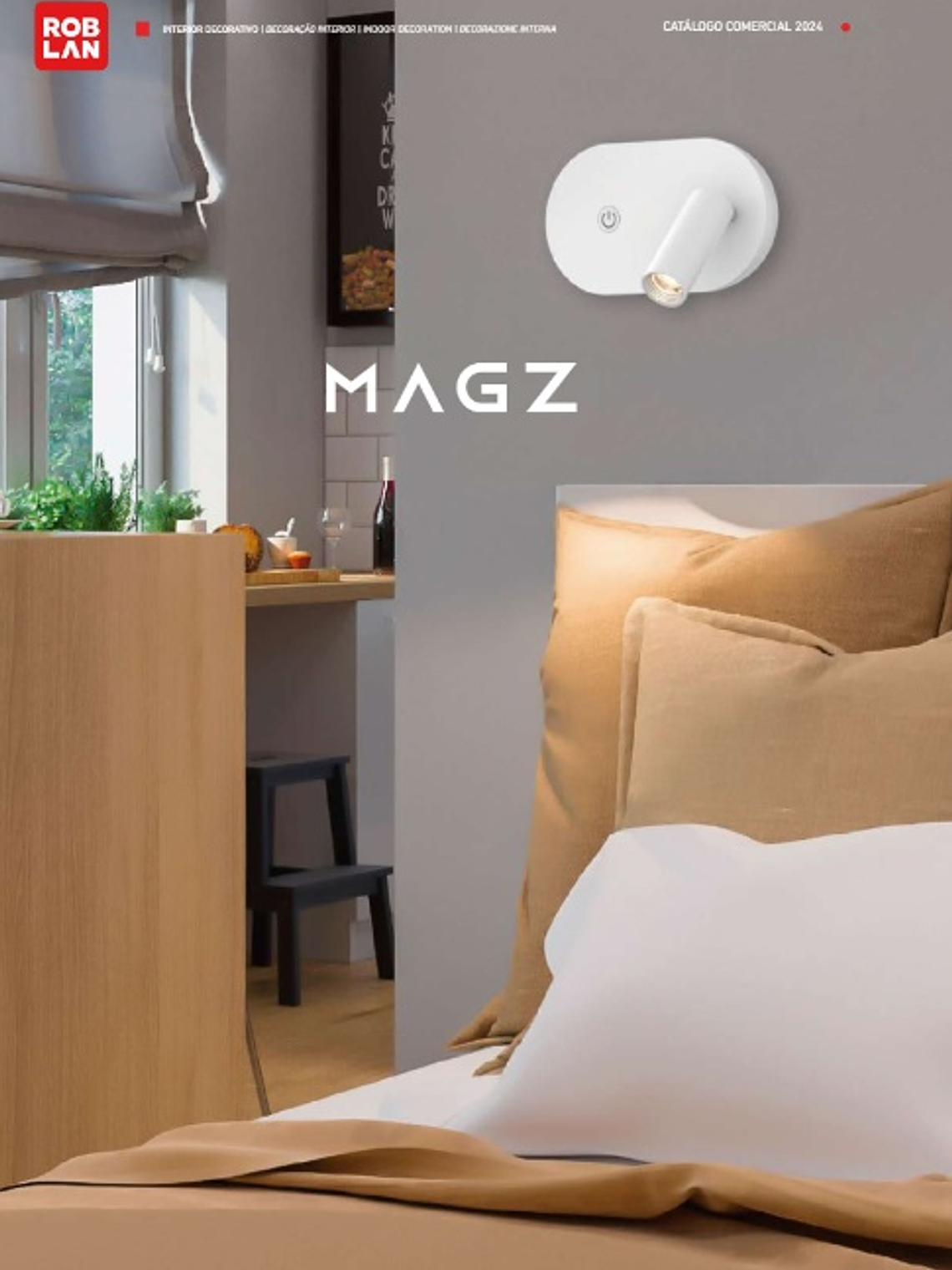 Aplique LED Lectura MAGZ 3W 3000K USB Blanco Orientable 2