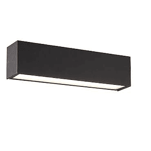 Aplique LED ROBLAN IZAR 22W 1800lm 3000K IP54 Negro  