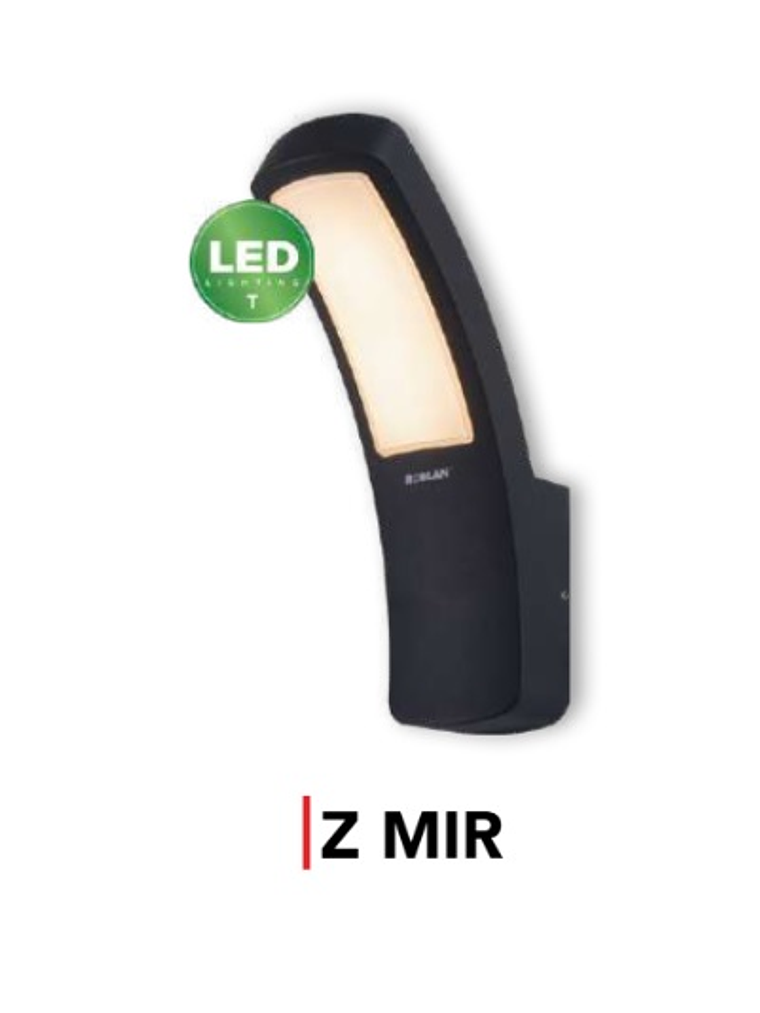 Aplique LED Exterior 12,5W 600lm 3000K IP54 Gris Oscuro 3