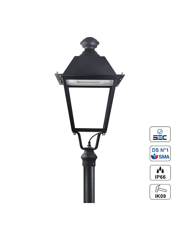 Farol Ornamental LED QUILLAY 60W IP66 Protocolo Ds1 1