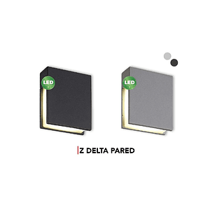 Aplique LED Exterior DELTA 4,8W 218lm 3000K IP54 Plata