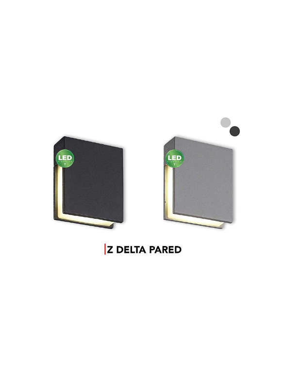 Aplique LED Exterior DELTA 4,8W 218lm 3000K IP54 Plata 2