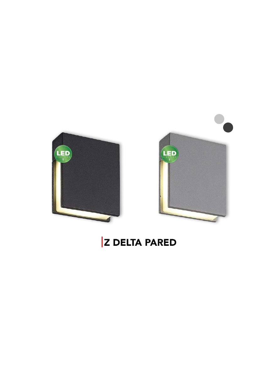 Aplique LED Exterior DELTA 4,8W 218lm 3000K IP54 Plata 2