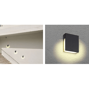 Aplique LED Exterior DELTA 4,8W 3000K IP54 Gris Oscuro