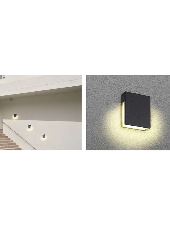 Aplique LED Exterior DELTA 4,8W 3000K IP54 Gris Oscuro 3