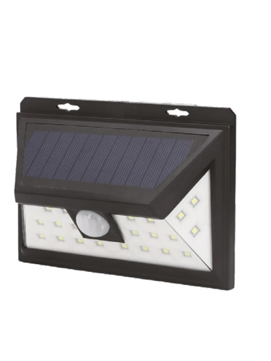 Aplique solar LED 6500K luz fría con sensor IP65 1