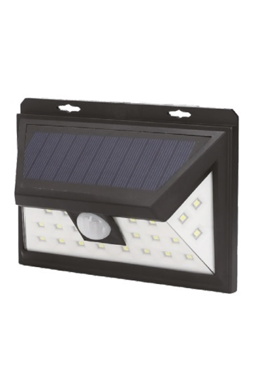 Aplique solar LED 3000K luz cálida con sensor IP65 1