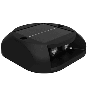 Luminaria Piso LED bifocal solar 3000K luz cálida IP65