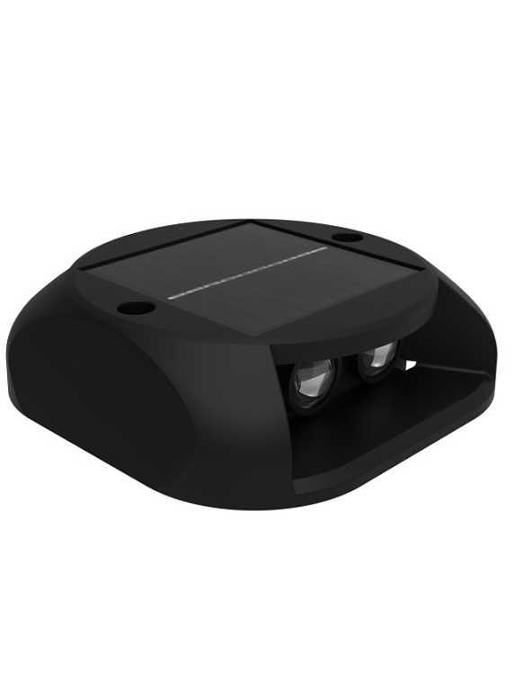 Luminaria Piso LED bifocal solar 3000K luz cálida IP65 1