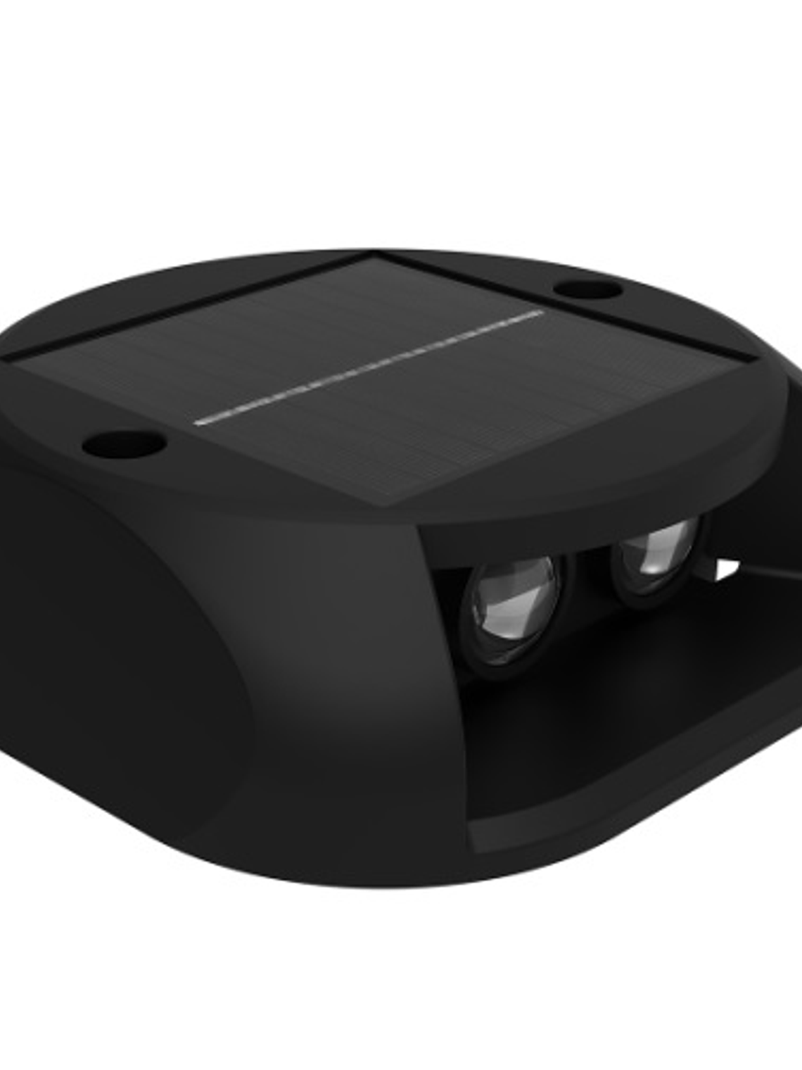 Luminaria Piso LED bifocal solar 3000K luz cálida IP65 1