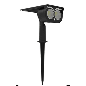 Estaca solar LED búho luz cálida 3000K IP65 – ABS