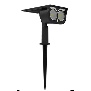 Estaca solar LED búho luz cálida 3000K IP65 – ABS