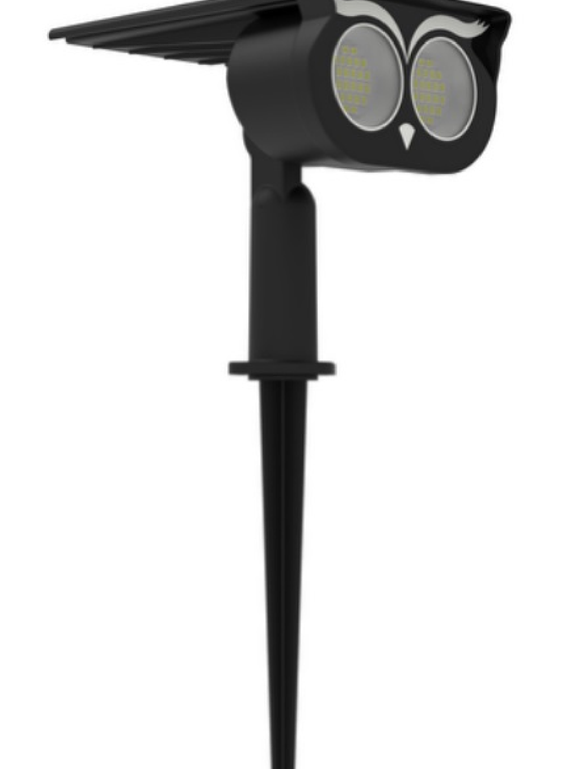 Estaca solar LED búho luz cálida 3000K IP65 – ABS 1