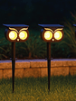 Estaca solar LED búho luz cálida 3000K IP65 – ABS - Miniatura 2