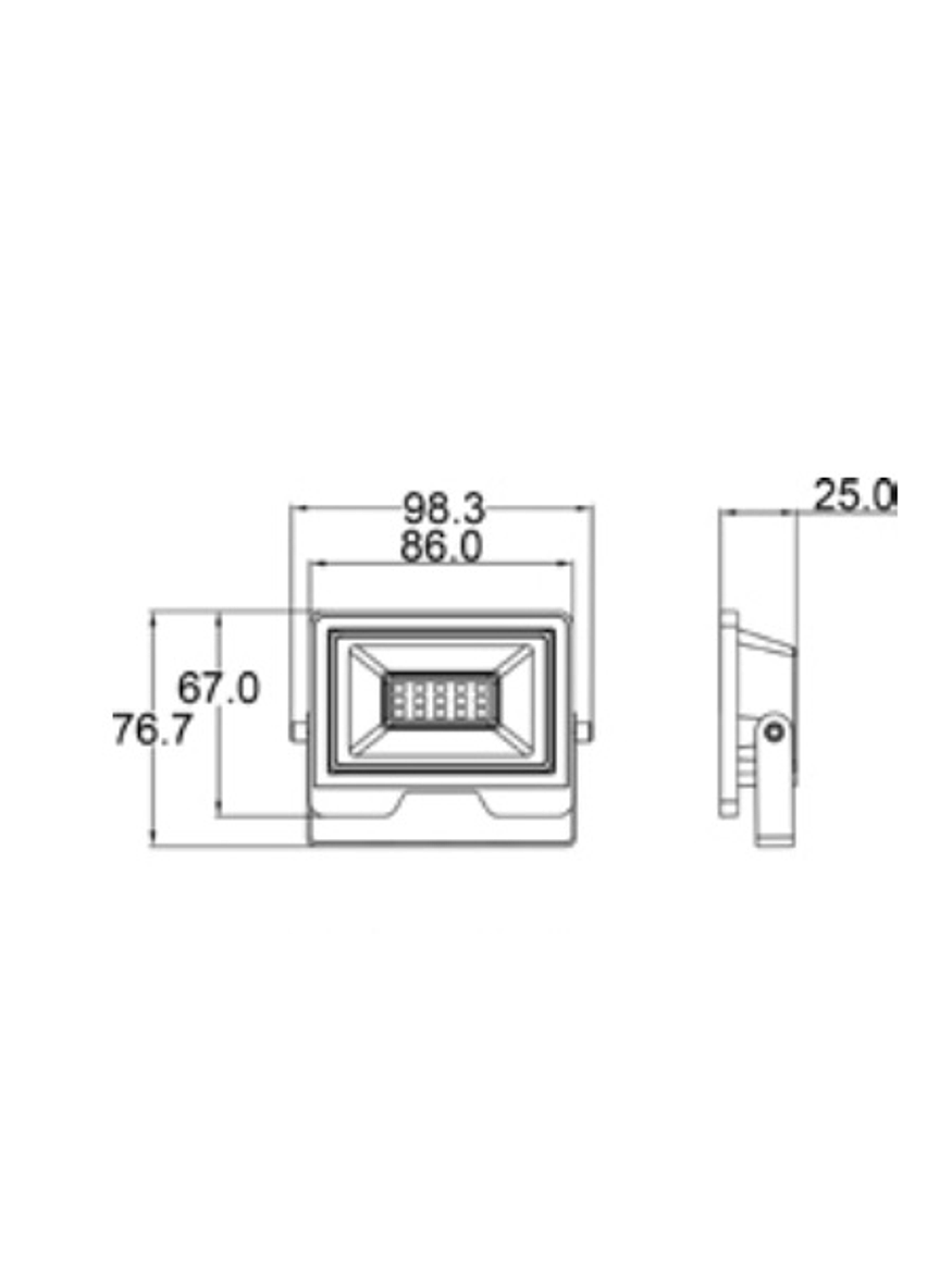 Proyector LED KATRO ROBLAN 10W IP65 Luz Fria 7