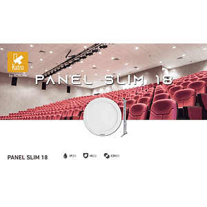 Panel LED Embutido Redondo 18W KATRO ROBLAN Luz Cálida 