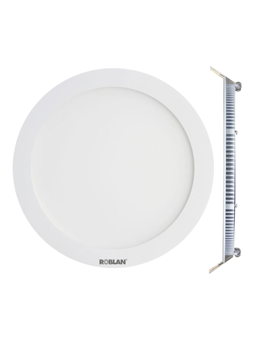 Panel LED Embutido Redondo 18W KATRO ROBLAN Luz Cálida  1