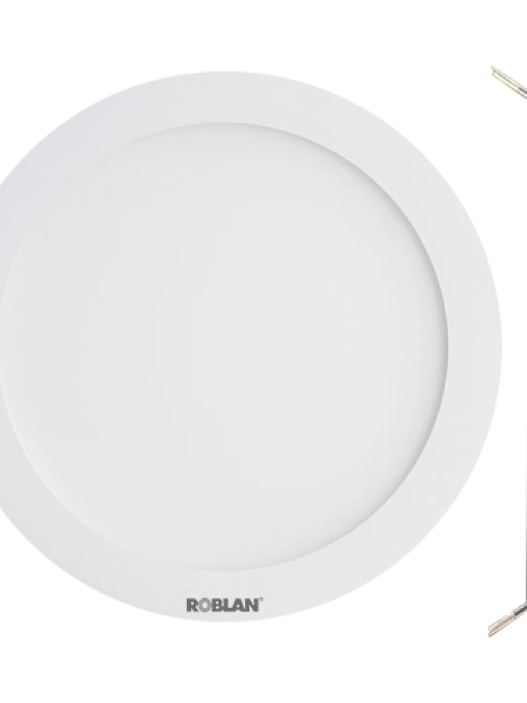 Panel LED Embutido Redondo 18W KATRO ROBLAN Luz Cálida  1