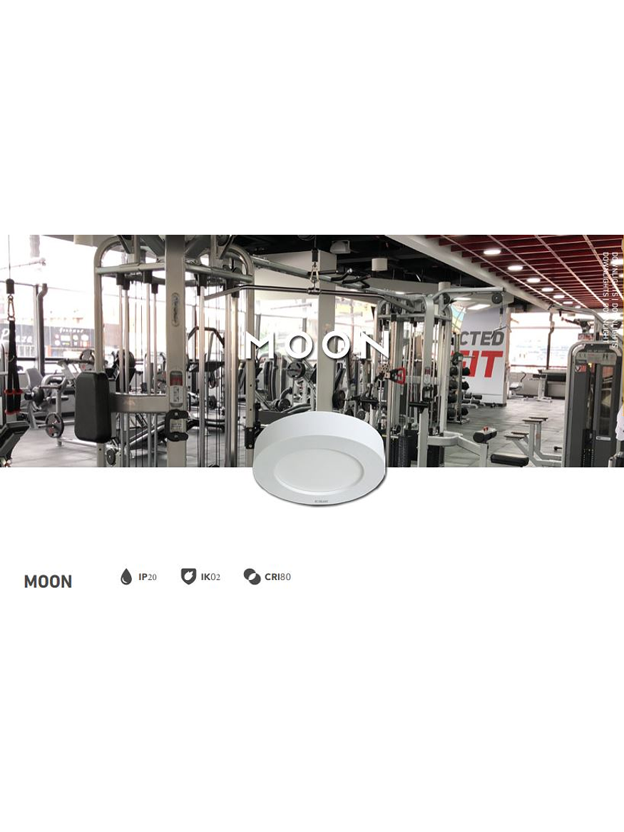 Panel LED Redondo Sobrepuesto 18W ROBLAN Luz Fría 6500K 2