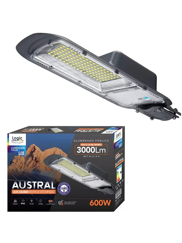 Luminaria Solar Pública LED Austral 600W 1700K DS1 4
