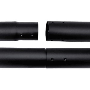 Poste metálico armable 3 metros 54 mm color negro