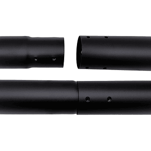 Poste metálico armable 3 metros 54 mm color negro