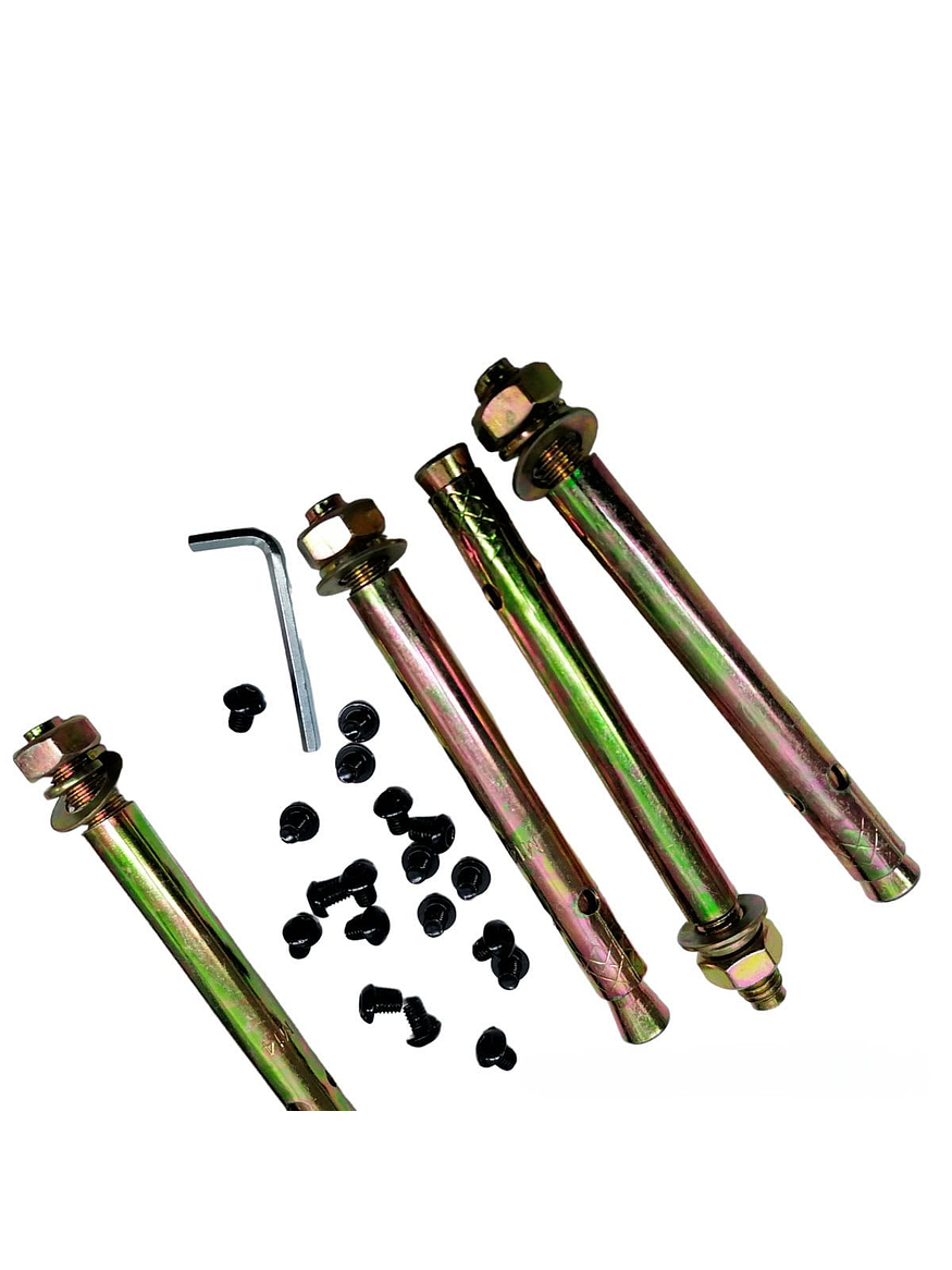 Poste metálico armable 3 metros 54 mm color negro 3