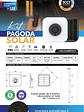 Luminaria solar Pagoda 250W c/poste 3 Metros IP65 3CCT  - Miniatura 3