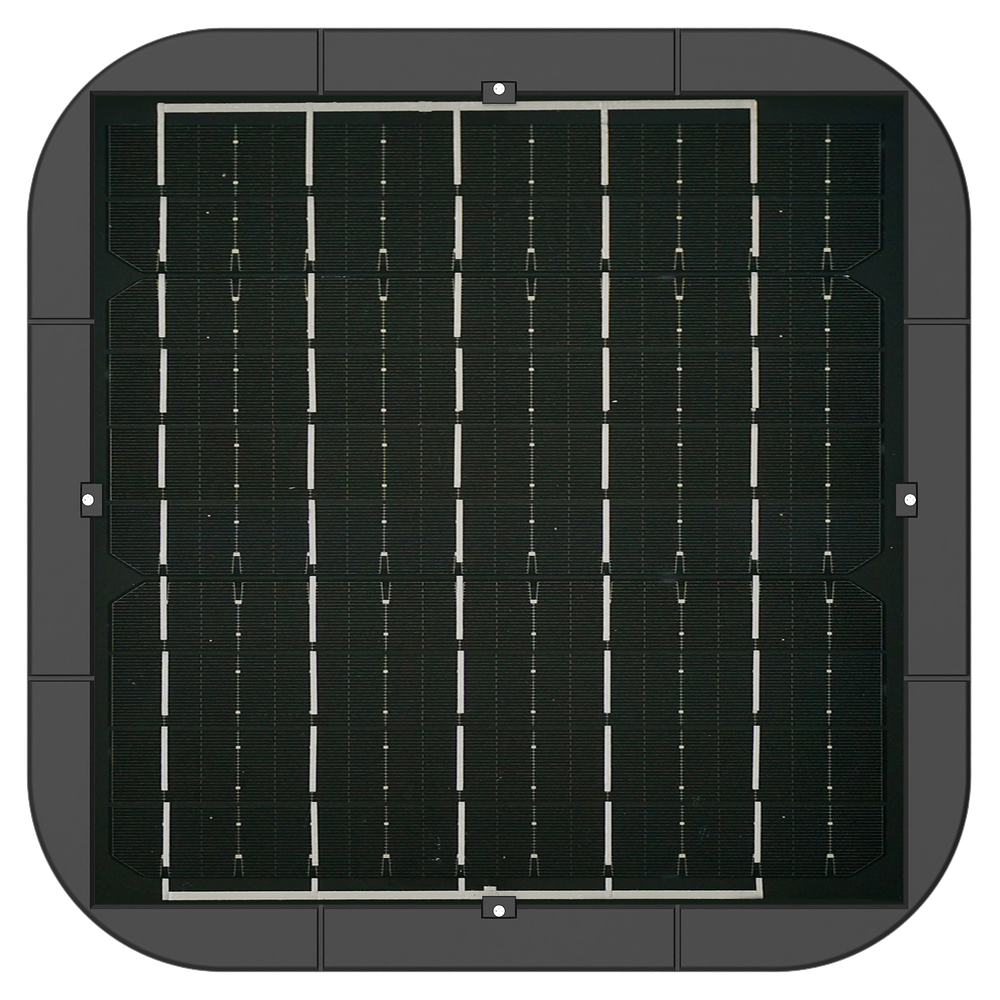 Luminaria solar Pagoda 250W c/poste 3 Metros IP65 3CCT 