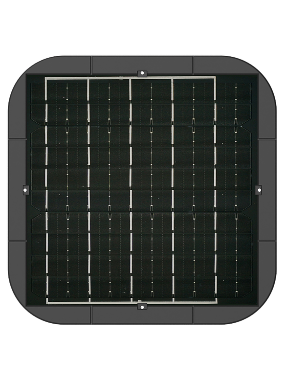 Kit Luminaria Solar Pagoda 250W 3CCT IP65 + Poste Metálico 3 Metros 4