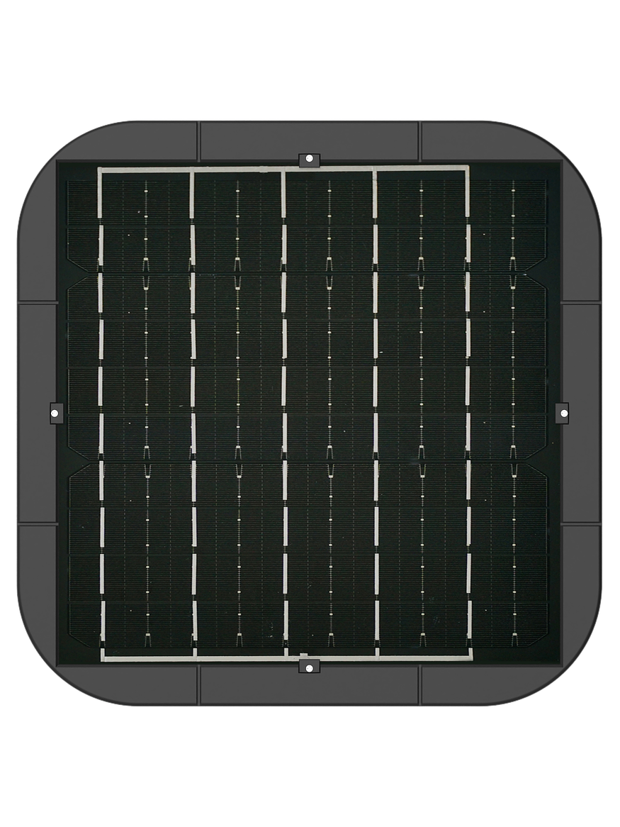 Kit Luminaria Solar Pagoda 250W 3CCT IP65 + Poste Metálico 3 Metros 4